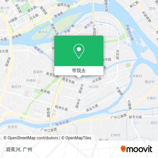 眉蕉河地图
