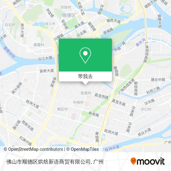 佛山市顺德区烘焙新语商贸有限公司地图