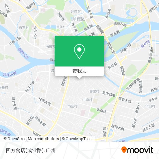 四方食店(成业路)地图