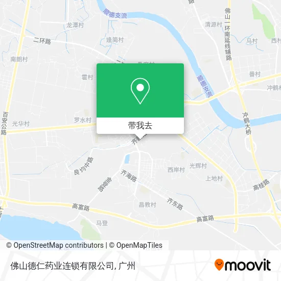佛山德仁药业连锁有限公司地图