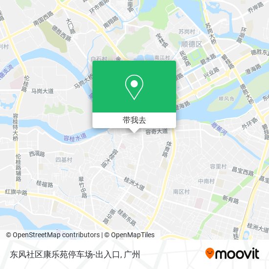 东风社区康乐苑停车场-出入口地图
