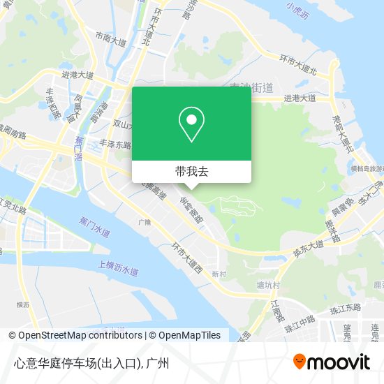 心意华庭停车场(出入口)地图