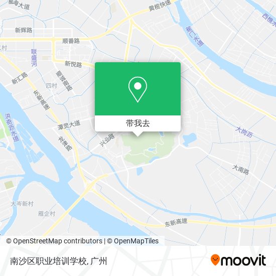 南沙区职业培训学校地图