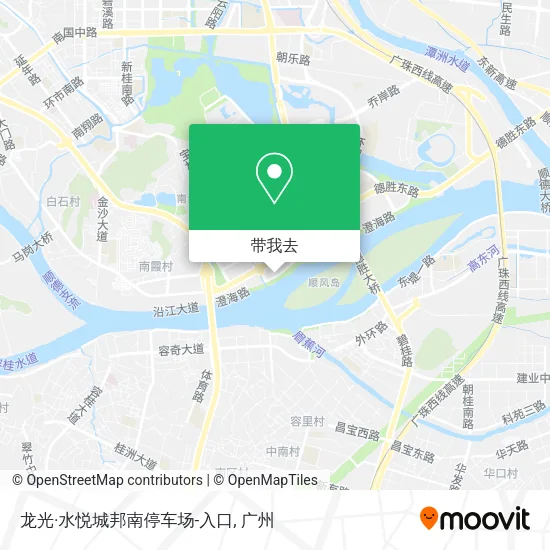 龙光·水悦城邦南停车场-入口地图