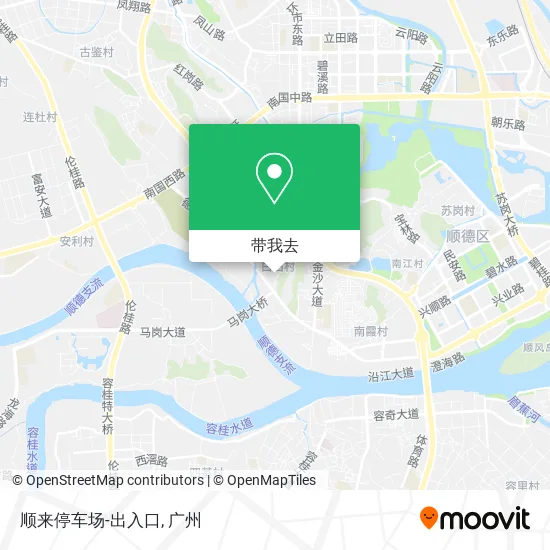 顺来停车场-出入口地图