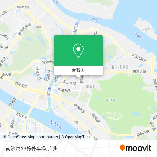南沙城AB栋停车场地图