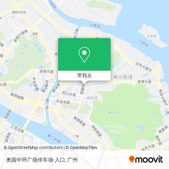 奥园中环广场停车场-入口地图