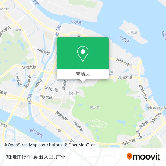 加洲红停车场-出入口地图