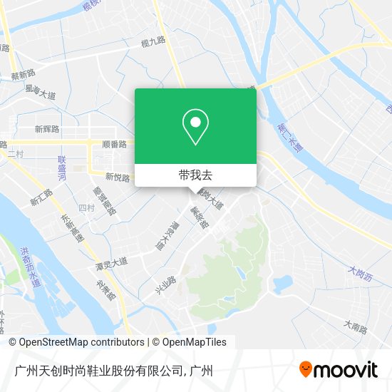 广州天创时尚鞋业股份有限公司地图