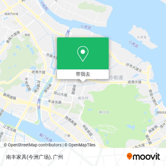 南丰家具(今洲广场)地图