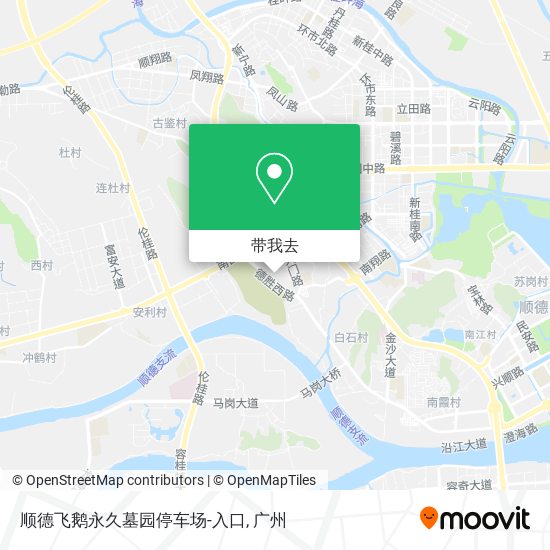顺德飞鹅永久墓园停车场-入口地图