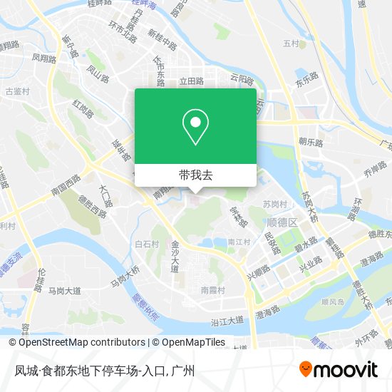 凤城·食都东地下停车场-入口地图