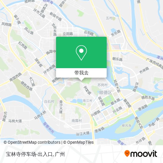 宝林寺停车场-出入口地图