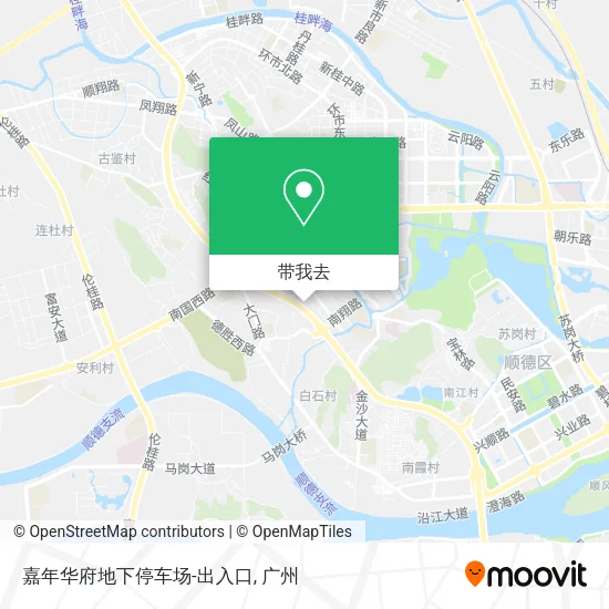 嘉年华府地下停车场-出入口地图