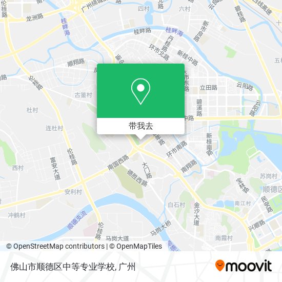 佛山市顺德区中等专业学校地图