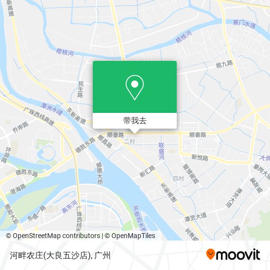 河畔农庄(大良五沙店)地图