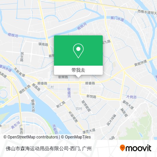 佛山市森海运动用品有限公司-西门地图