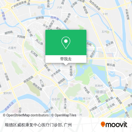 顺德区威权康复中心医疗门诊部地图