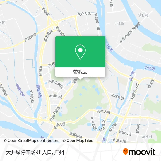 大井城停车场-出入口地图