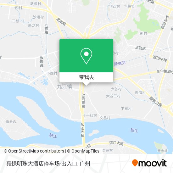 雍憬明珠大酒店停车场-出入口地图