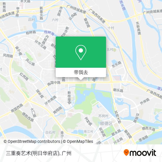 三重奏艺术(明日华府店)地图