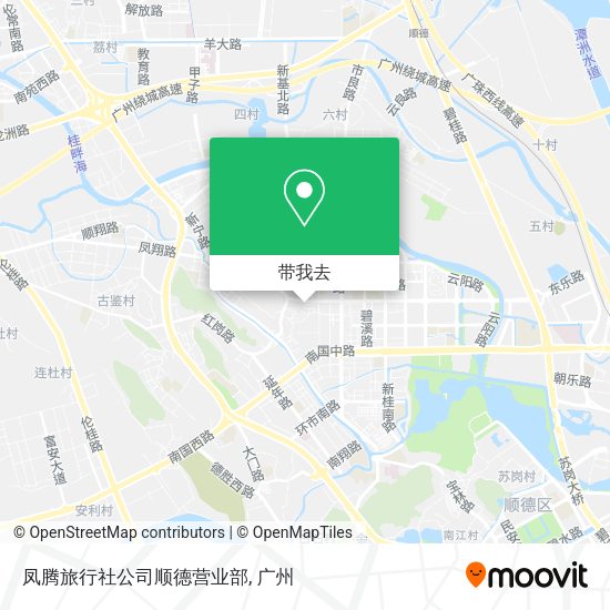 凤腾旅行社公司顺德营业部地图