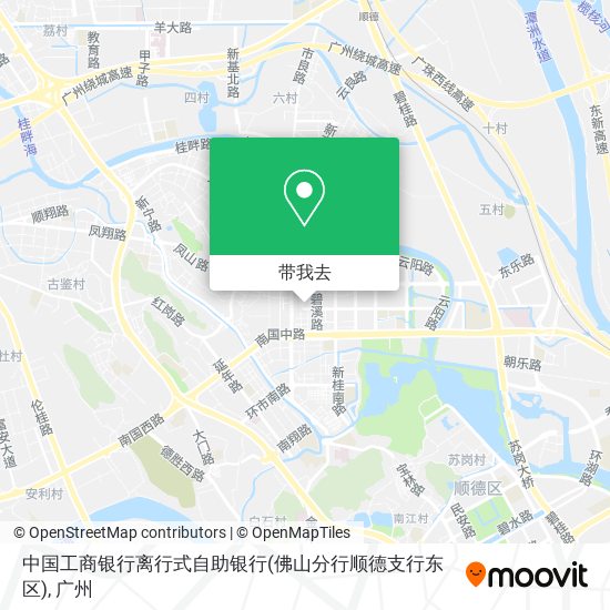 中国工商银行离行式自助银行(佛山分行顺德支行东区)地图