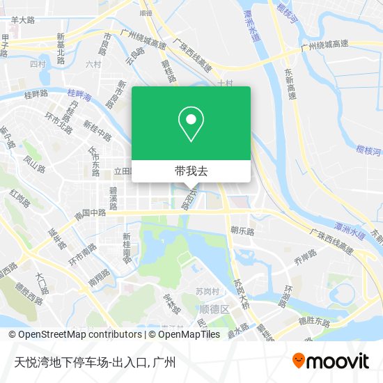 天悦湾地下停车场-出入口地图