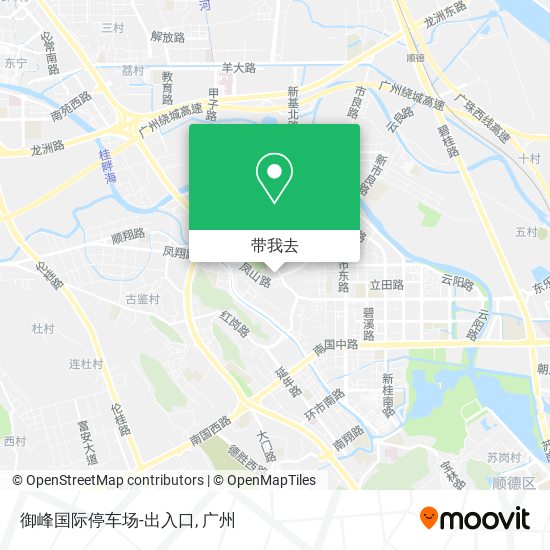 御峰国际停车场-出入口地图