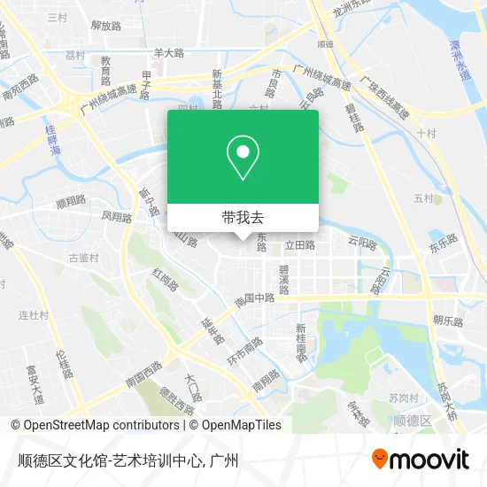 顺德区文化馆-艺术培训中心地图