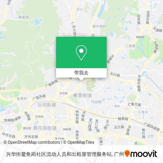兴华街鳌鱼岗社区流动人员和出租屋管理服务站地图