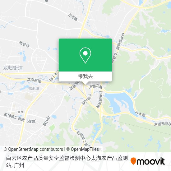 白云区农产品质量安全监督检测中心太湖农产品监测站地图