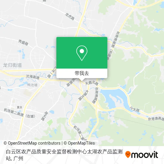白云区农产品质量安全监督检测中心太湖农产品监测站地图