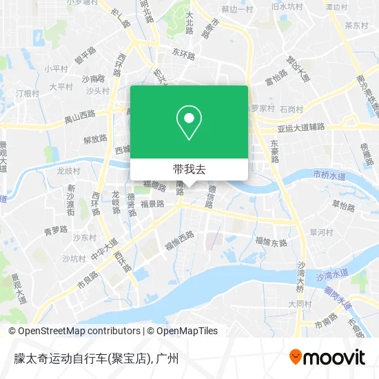 朦太奇运动自行车(聚宝店)地图