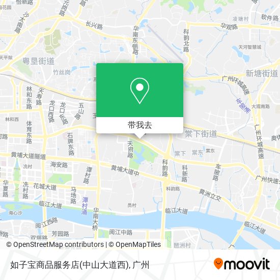 如子宝商品服务店(中山大道西)地图