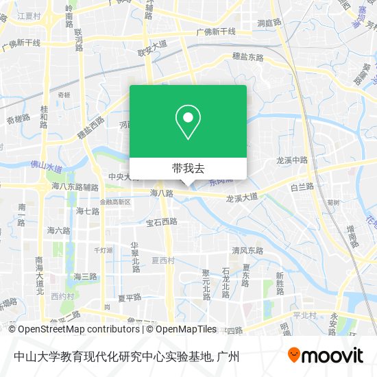 中山大学教育现代化研究中心实验基地地图