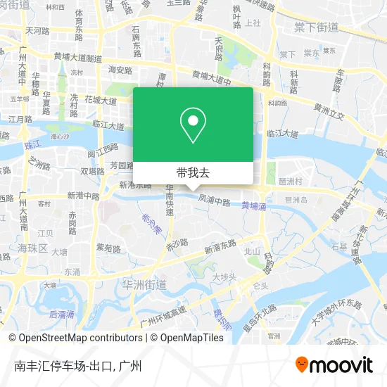 南丰汇停车场-出口地图