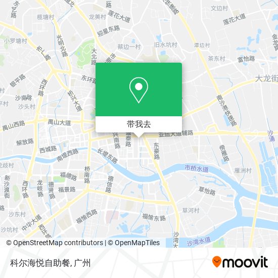 科尔海悦自助餐地图