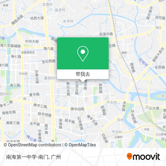 南海第一中学-南门地图