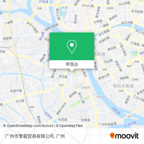 广州市擎霸贸易有限公司地图