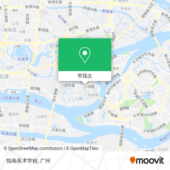 指南美术学校地图
