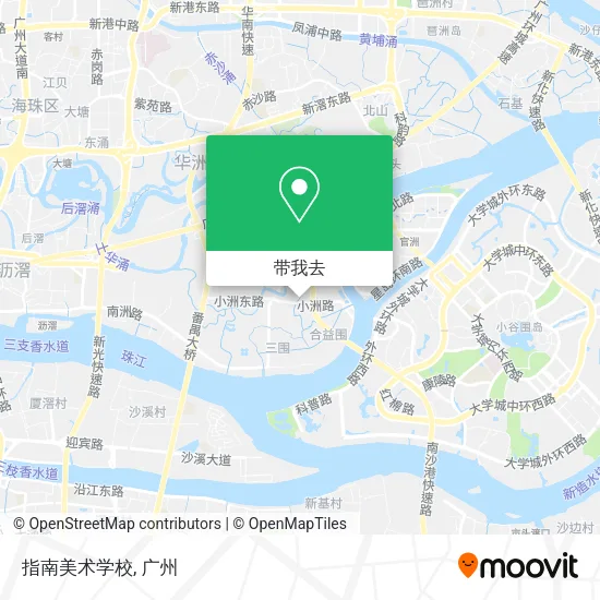 指南美术学校地图
