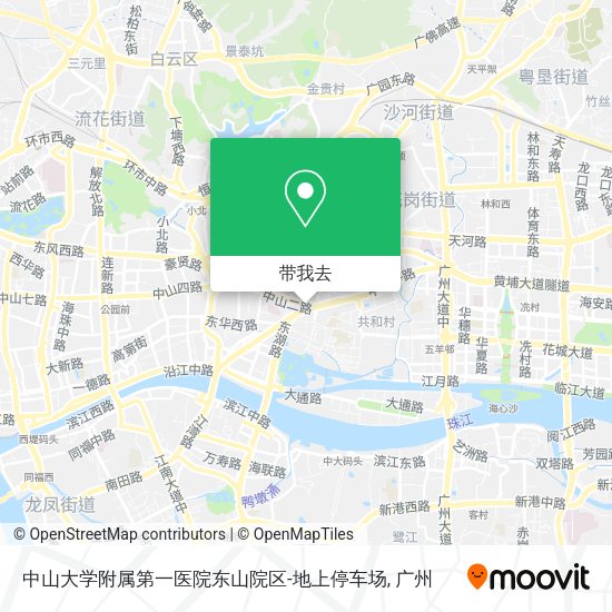 中山大学附属第一医院东山院区-地上停车场地图