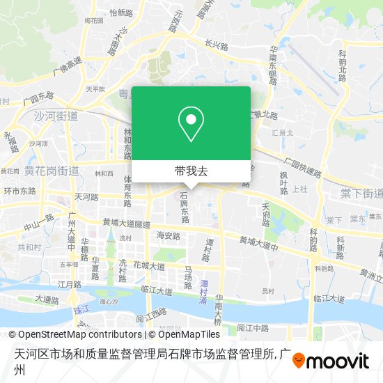 天河区市场和质量监督管理局石牌市场监督管理所地图