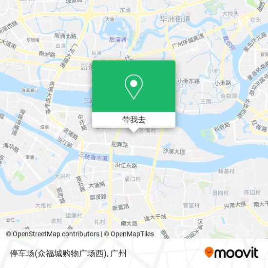 停车场(众福城购物广场西)地图