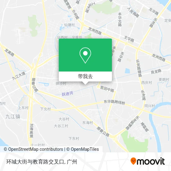 环城大街与教育路交叉口地图
