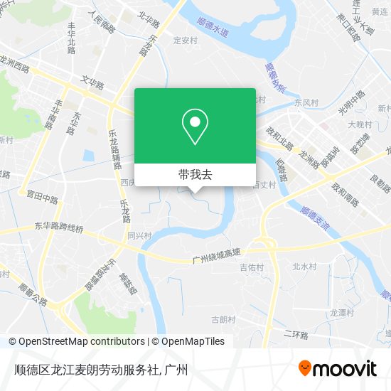 顺德区龙江麦朗劳动服务社地图