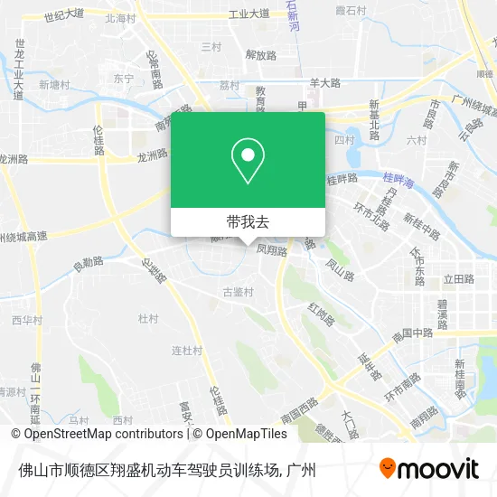佛山市顺德区翔盛机动车驾驶员训练场地图