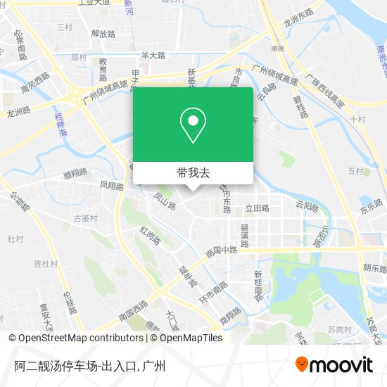 阿二靓汤停车场-出入口地图