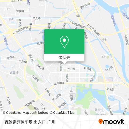 雍景豪苑停车场-出入口地图